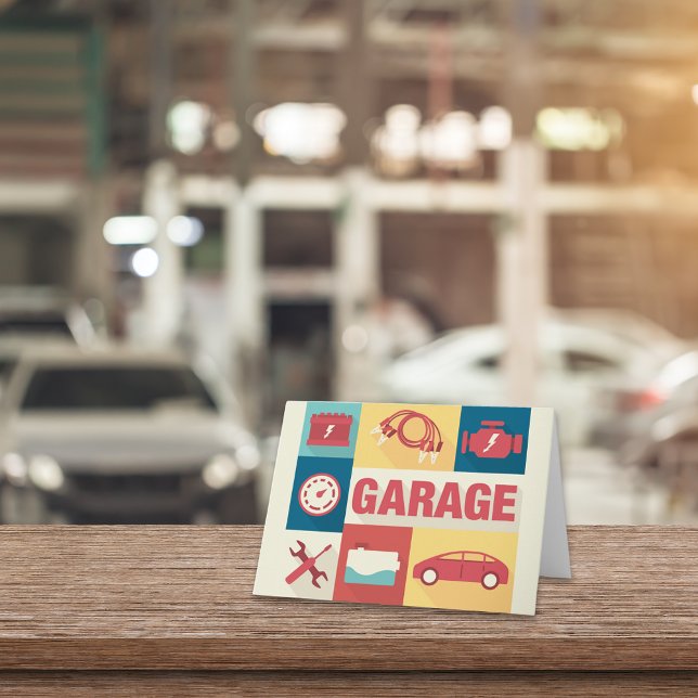 Designad professionell för bilreparationsreparatör kort (Skapare uppladdad)