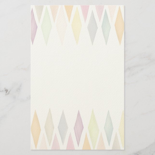 Designad vattenfärgsbakgrund brevpapper (Framsida)