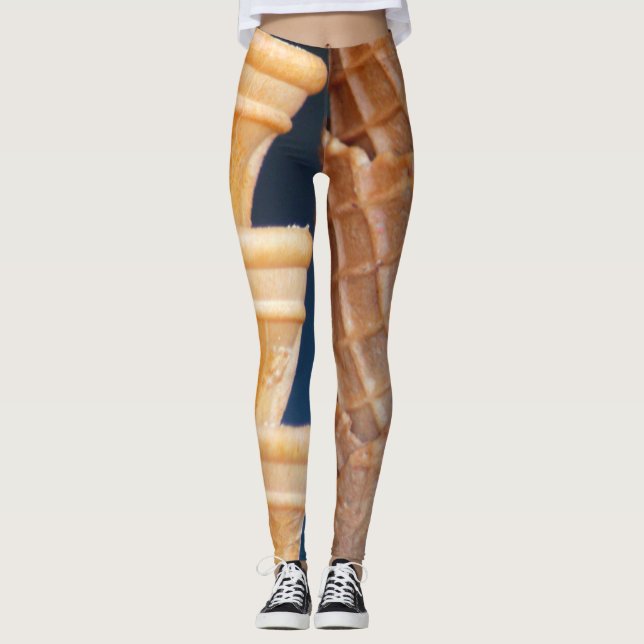 Designade baljväxter för iskrämar leggings (Framsida)