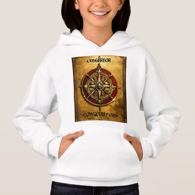 " Designade hoodie T Shirt (Framsida)