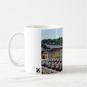Designade med ett fotografi av Sydkorea, tryckt Kaffemugg