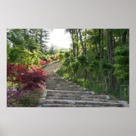 Designade med ett fotografi av Sydkorea, tryckt Poster