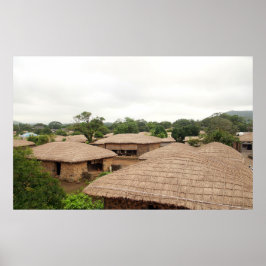 Designade med ett fotografi av Sydkorea, tryckt Poster