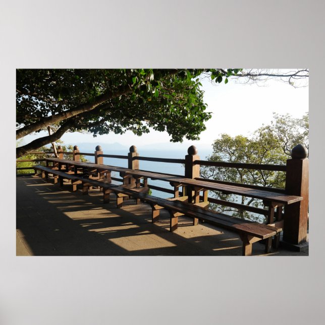 Designade med ett fotografi av Sydkorea, tryckt Poster (Framsidan)