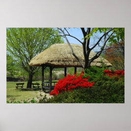 Designade med ett fotografi av Sydkorea, tryckt Poster