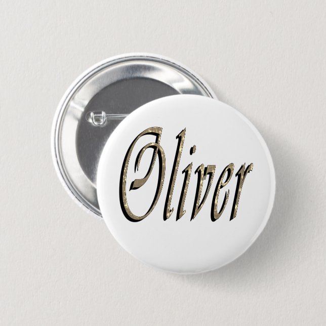 Designade Oliver Namn,  Knapp (Framsida & baksida)