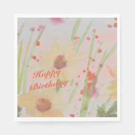 Designade Pappra produkter med flytande vattenfärg Pappersservett