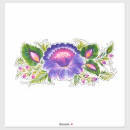 Designade vinylpåsar för Anpassningsbar av blommig Klistermärken