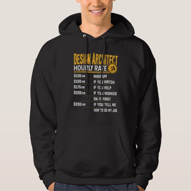 Designarkitektur för arkitektur för timhastighetsd hoodie (Framsida)