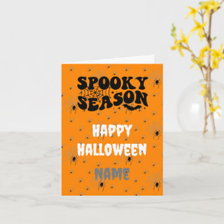 designat kort för anpassade Scary Spider Halloween