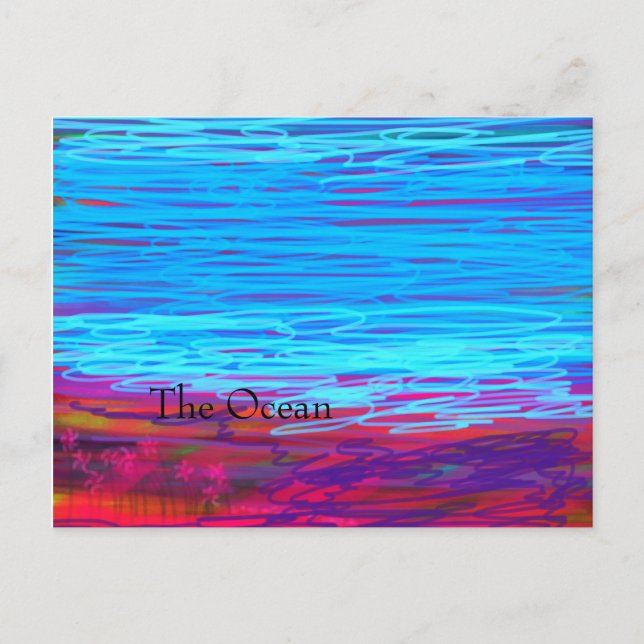 designat vykort för oceanen (Framsida)