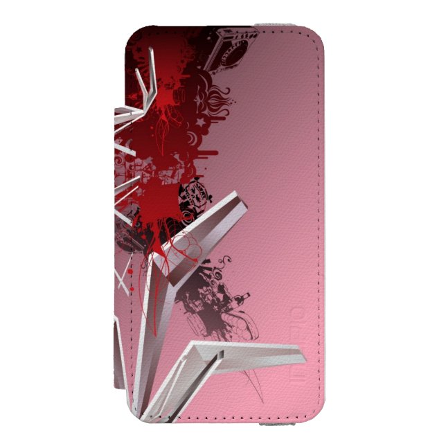 Designbakgrunder Incipio iPhone Wallet Skal (Folio Framsidan)