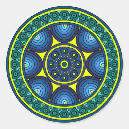 Designdekal 3 runt klistermärke