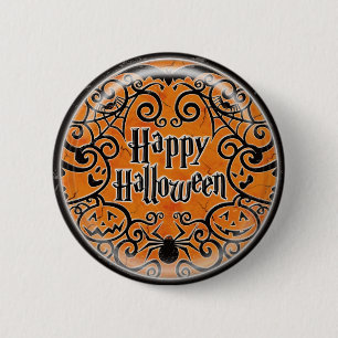 Designen för KRW-happy halloweenrullan klämmer Knapp