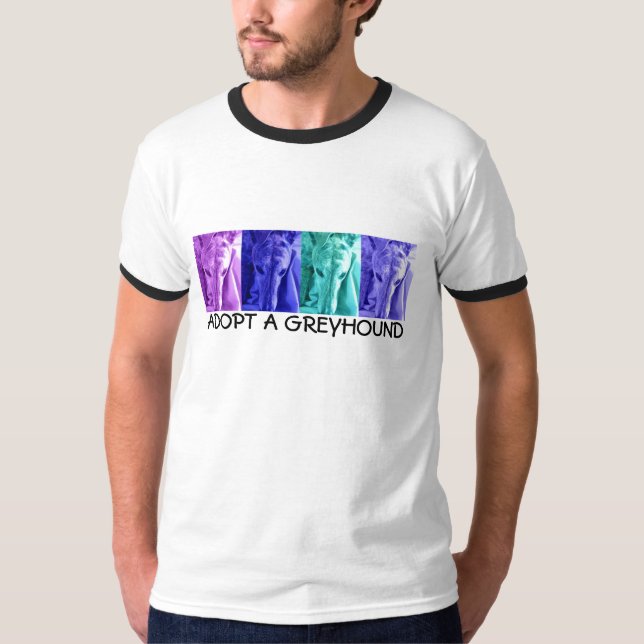 Designen Mx4 ADOPTERAR en VINTHUNDutslagsplats Tee Shirt (Framsida)