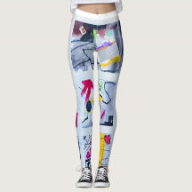 Designer Art stil retro abstrakt vintage legginss