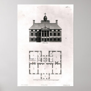 Designer av Inigo Jones, 1727 Poster