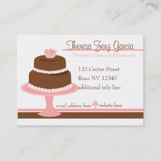 Designer Bakedgoods-Cake Visitkort