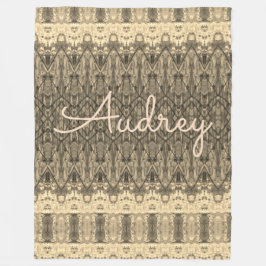 Designer Blanket för bil eller resor Fleecefilt