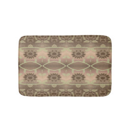 Designer-Blommigt Mat med mjuk och persikofärgad Badrumsmatta