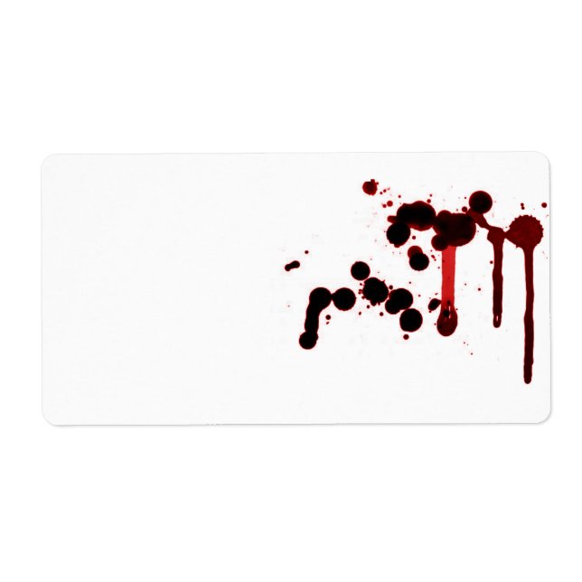 Designer Blood Splatter Fraktsedel (Framsidan)