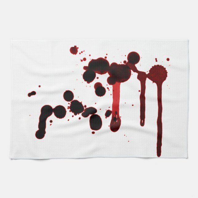 Designer Blood Splatter Kökshandduk (Horisontell)