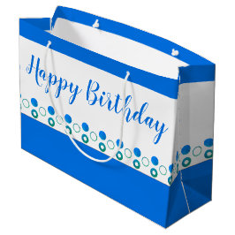 Designer Blue Polka-Dot Birthday