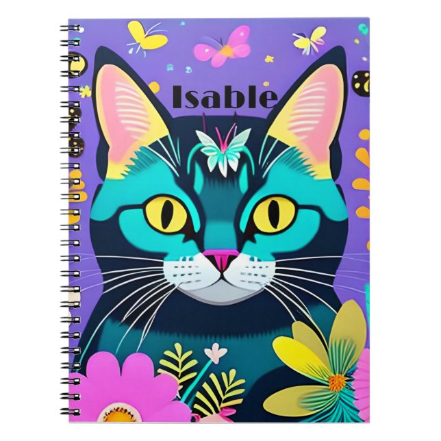 Designer Cat Lover, Cat mamma Design Anteckningsbok (Framsidan)