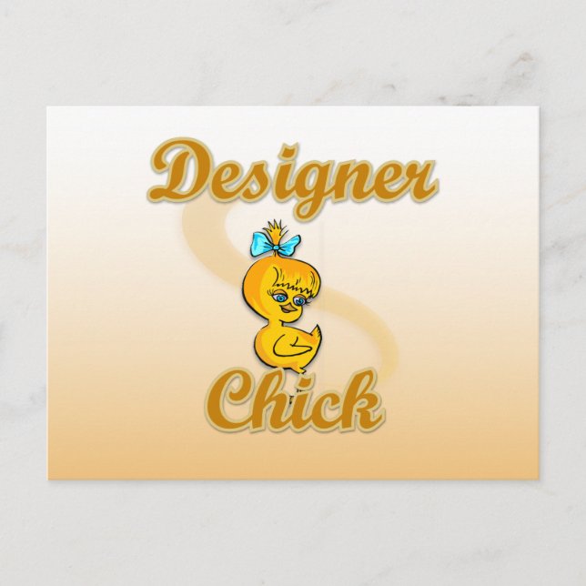 Designer-Chick Vykort (Framsida)