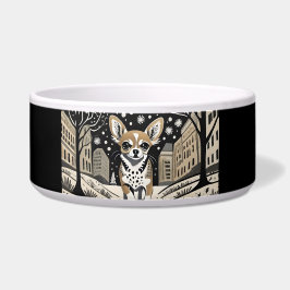 Designer Chihuahua i City Dinner Bowl