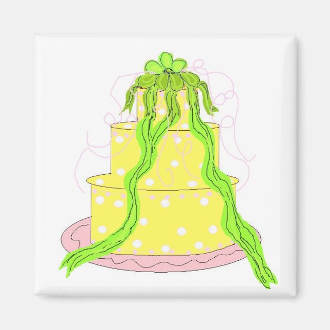 Designer Citronkaka Magnet (Framsidan)