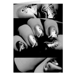 Designer Fingernails Hälsningskort