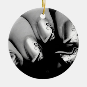 Designer Fingernails Julgransprydnad Keramik