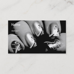 Designer Fingernails Visitkort