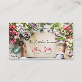 Designer för Blommigt av färsklippare Visitkort