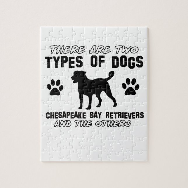 DESIGNER för djur för Chesapeakefjärdretriever Pussel (Vertikal)