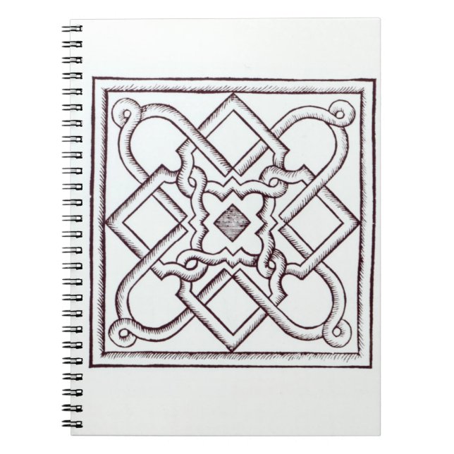 Designer för en fnurraträdgård, från 'landhuset anteckningsbok med spiral (Framsidan)