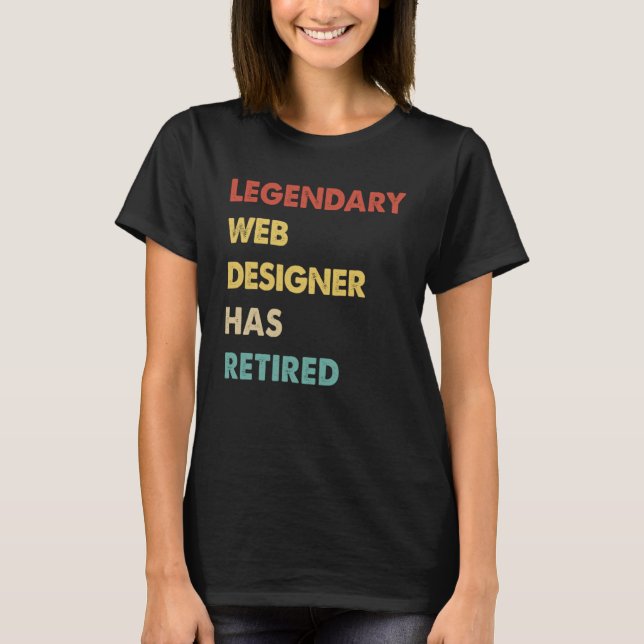 Designer för förklarande Webben har återgått T Shirt (Framsida)