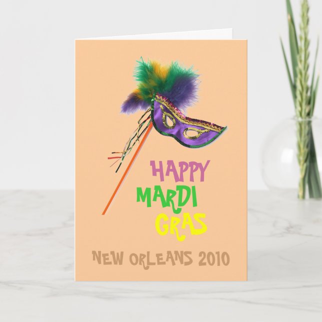 DESIGNER FÖR MARDI GRAS KORT (Framsida)