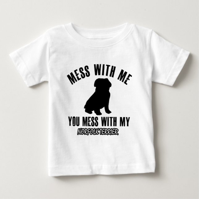 Designer för Norfolk terrier T-shirt (Framsida)