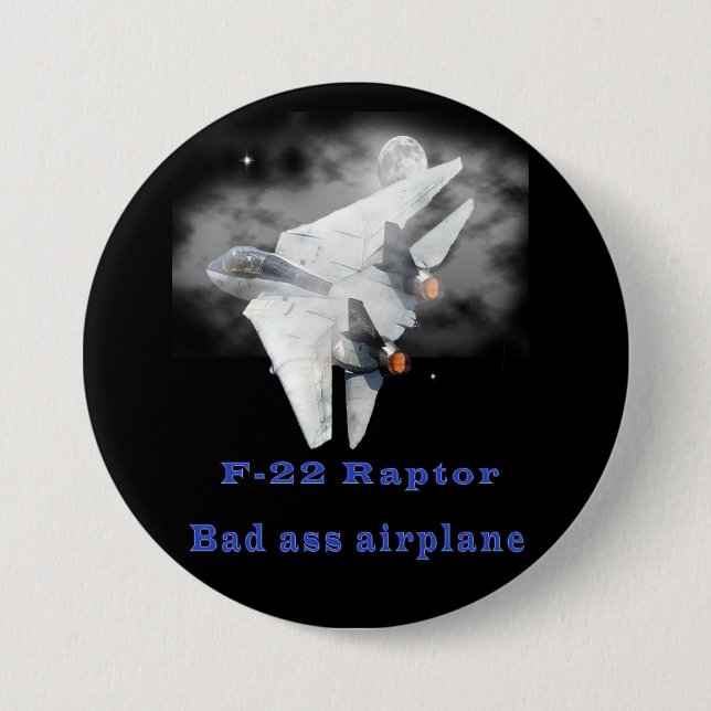 Designer för rovfågel F-22 Knapp (Framsida)