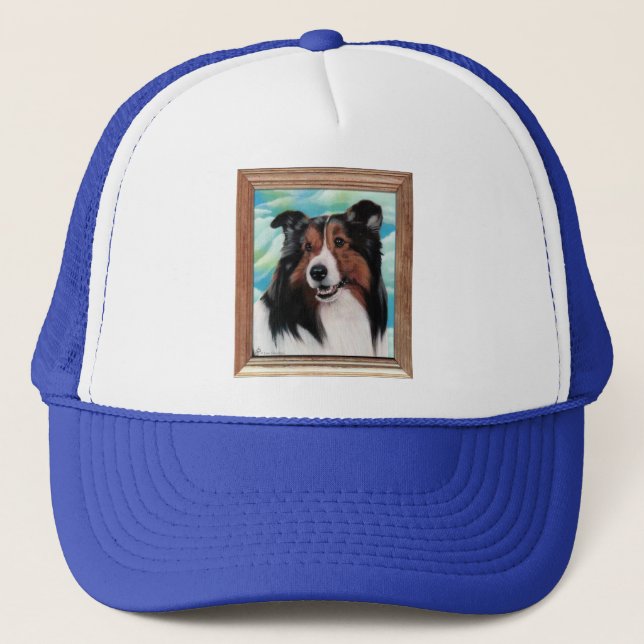 Designer för Sheltie målninghatt Truckerkeps (Framsida)