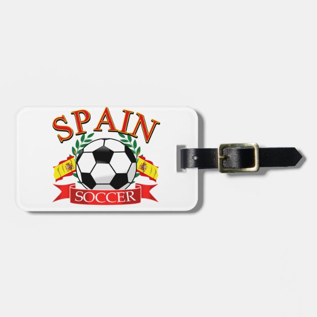 Designer för Spanien fotbollboll Bagagebricka (Horisontell Framsida)
