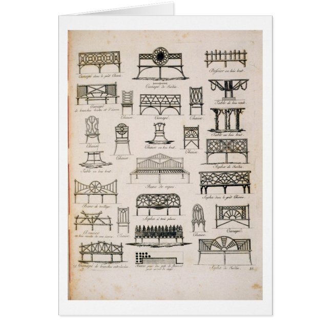 Designer för trädgård placerar, från 'ett hälsningskort (Framsidan)