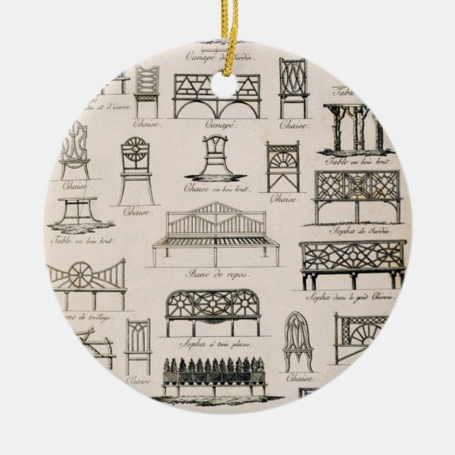 Designer för trädgård placerar, från 'ett julgransprydnad keramik (Framsidan)