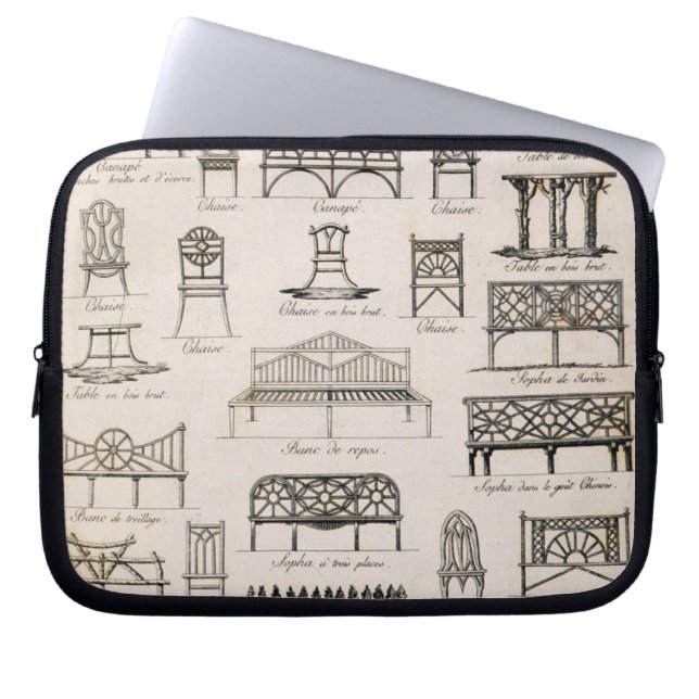 Designer för trädgård placerar, från 'ett laptop sleeve (Framsidan)