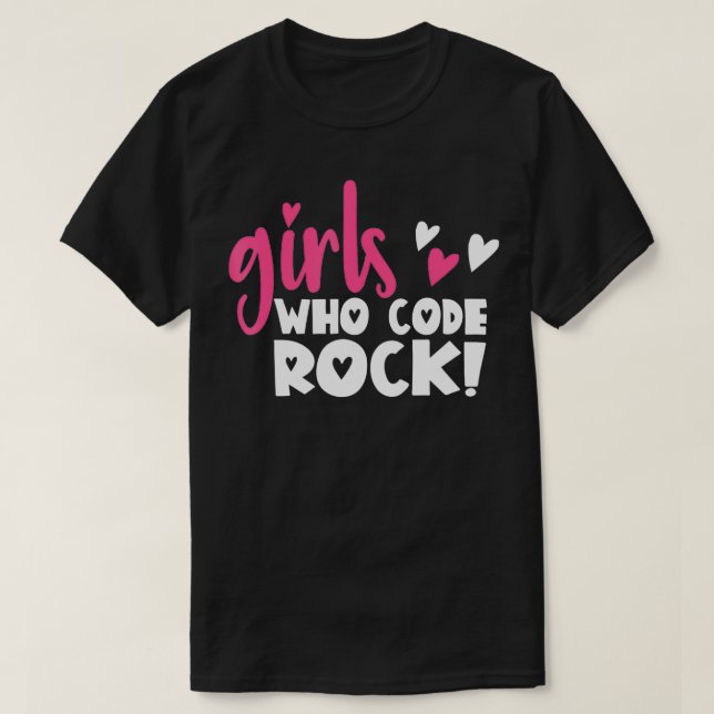 Designer för Webben Datorprogrammeraren Girls Codi T Shirt (Design framsida)