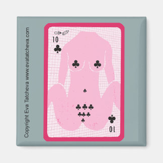Designer Fridge Magnet för tio spades