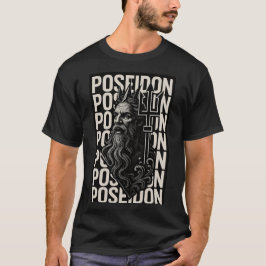 Designer Grekiska Gud Poseidon T Shirt