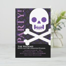 Designer Halloween, fet skal Inbjudningar